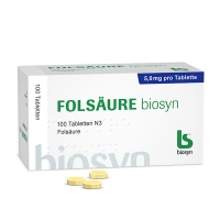FOLSÄURE biosyn - 100 Tabletten